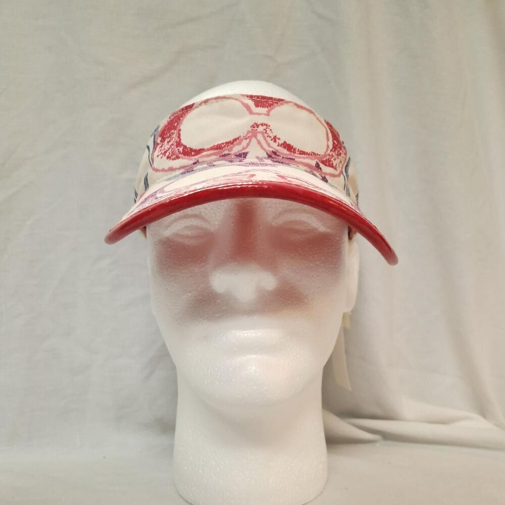 Coach Women's Red and White Hat